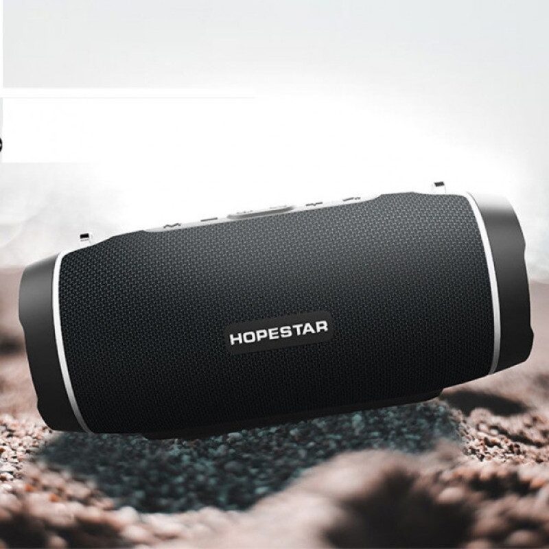Бездротова портативна стерео колонка з підсвічуванням HOPESTAR H45 (чорна)