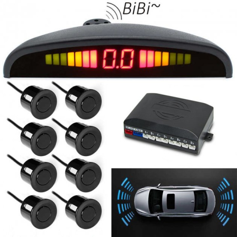 Парктронік на 8 датчиків з дисплеєм Assistant Parking Sensor (A0055) паркувальний радар