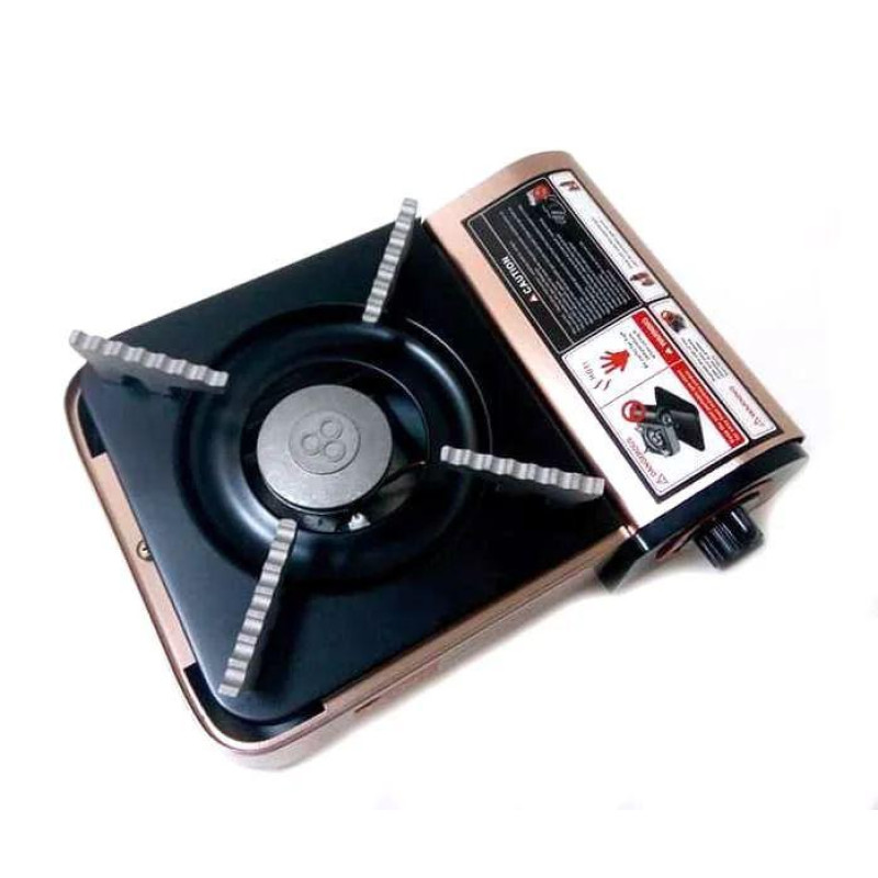 Портативний газовий пальник з п'єзопідпалом Mini Gas Stove ZX-001 (R86813) Туристична газова плита з кейсом для перенесення