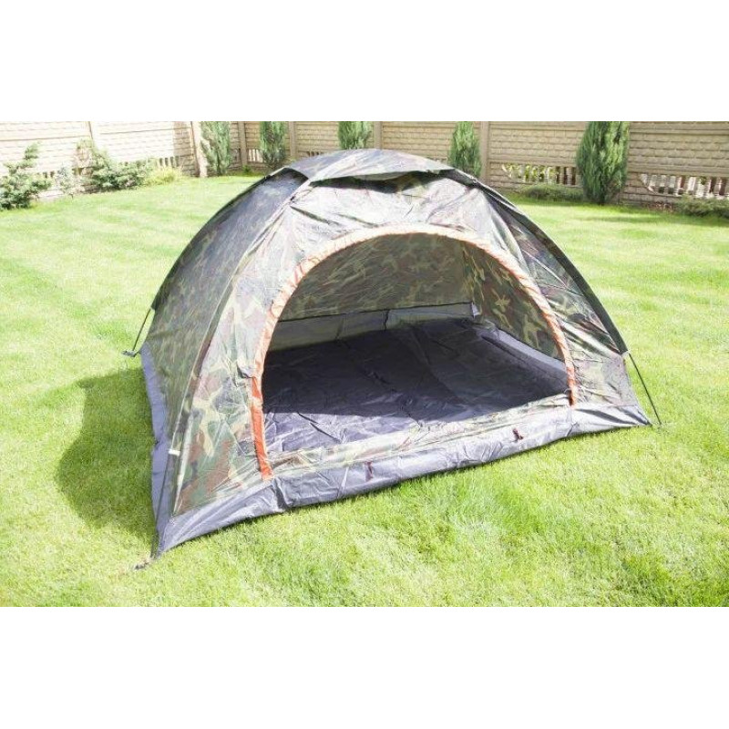 Туристичний намет Autocamp двомісний туристичний для кемпінгу з каркасом 200х150х110 (Хакі)
