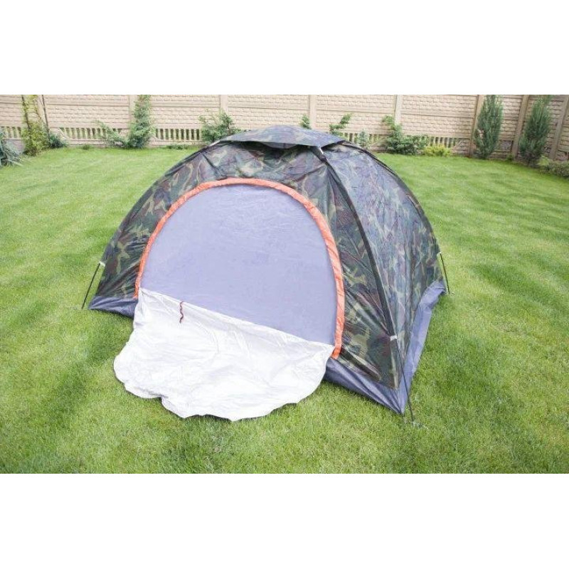 Туристичний намет Autocamp двомісний туристичний для кемпінгу з каркасом 200х150х110 (Хакі)