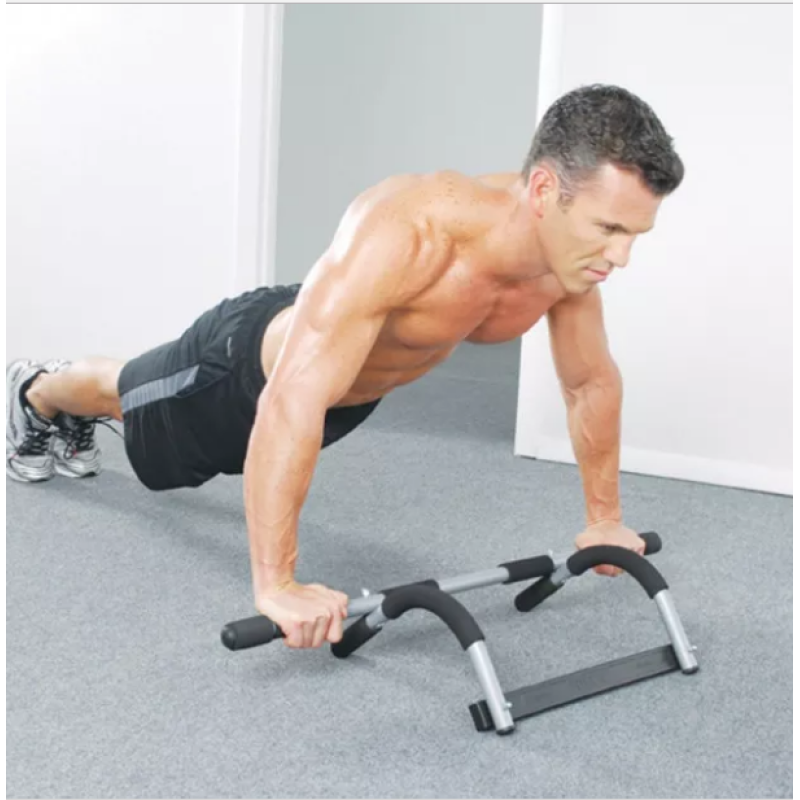 Підвісний дверний турнік - бруси - тренажер для преса, підтягування та віджимань Iron Gym (W59) багатофункціональний