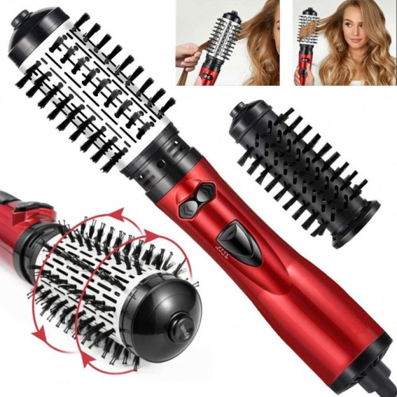 Стайлер для волосся з обертанням Gemei фен щітка для укладання волосся GM-4829