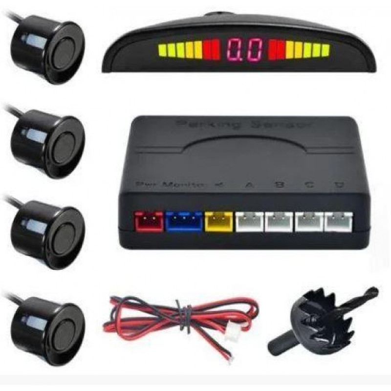 Парктронік на 4 датчики паркувальний радар з дисплеєм Assistant Parking Sensor PS-201