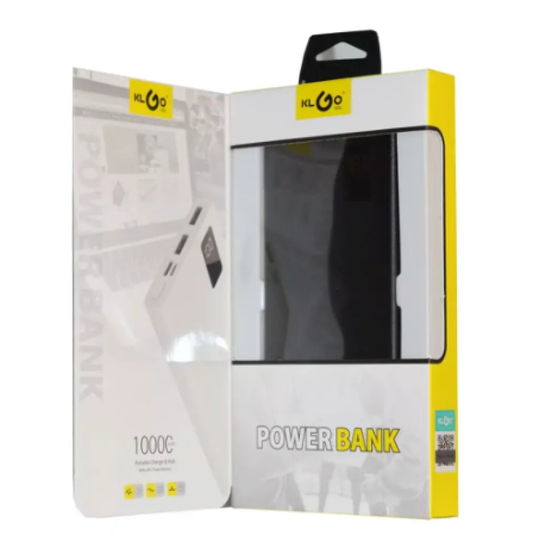 Портативний зарядний пристрій 10000 mAh повербанк 2 USB KLGO Digital Display (KP-60) powerbank Портативний зарядний пристрій 10000 mAh повербанк 2 USB KLGO Digital Display (KP-60) powerbank