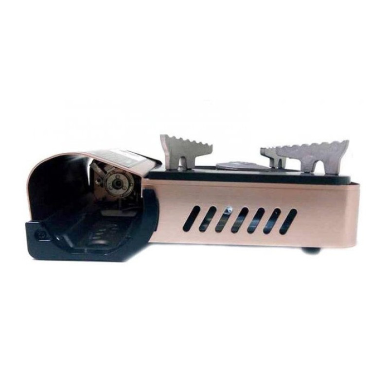 Портативний газовий пальник з п'єзопідпалом Mini Gas Stove ZX-001 (R86813) Туристична газова плита з кейсом для перенесення