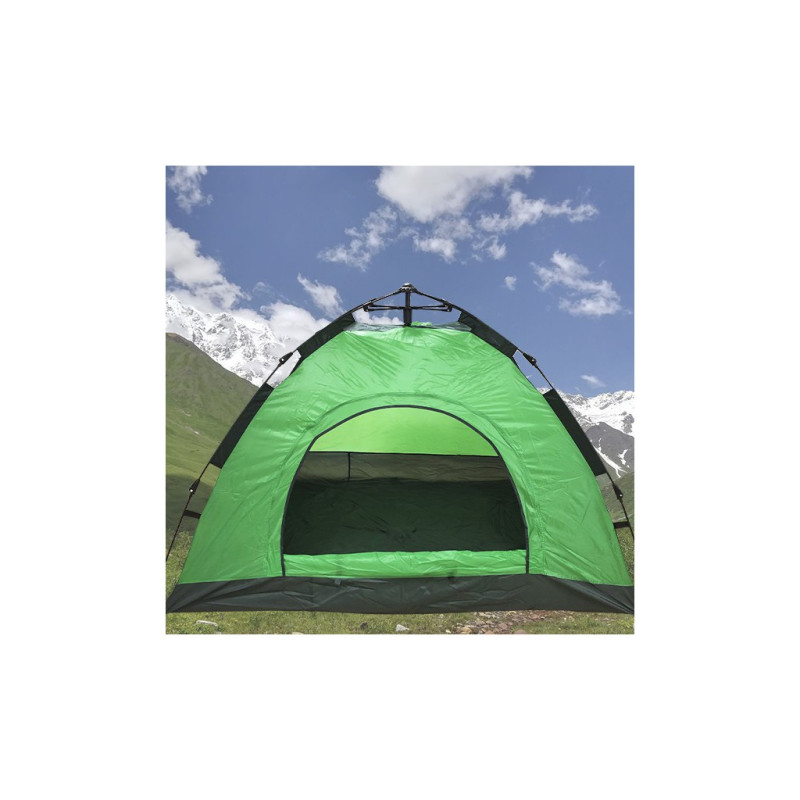 Автоматическая палатка Autocamp 2 местная туристическая для кемпинга с каркасом (Зеленая)