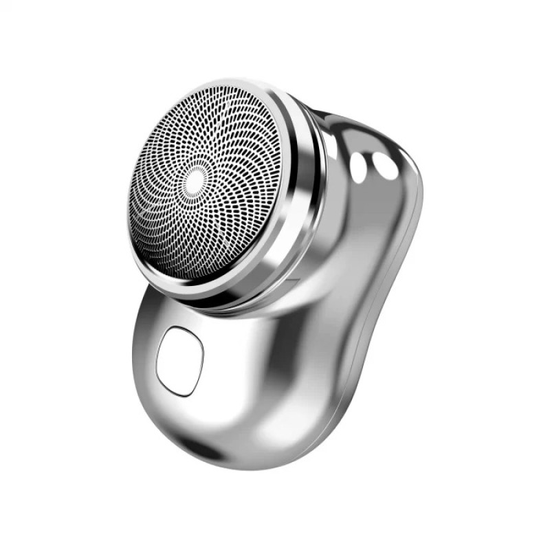 Портативна туристична бритва для добової щетини USB з вбудованим акумулятором Silver Портативна туристична бритва для добової щетини USB з вбудованим акумулятором Silver