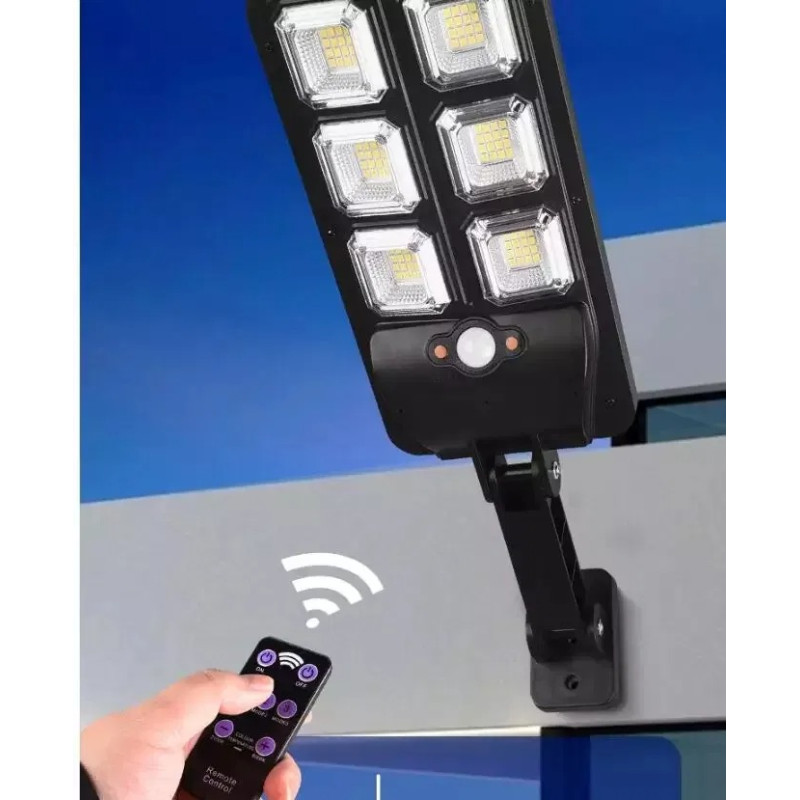 LED прожектор вуличний настінний із сонячною панеллю водозахищений з датчиком руху та пультом LL-660 LED прожектор вуличний настінний із сонячною панеллю водозахищений з датчиком руху та пультом LL-660