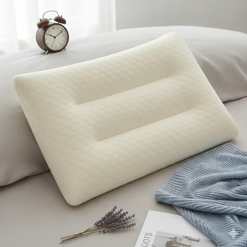 Ортопедична подушка з ефектом пам'яті для підтримки хребта 50x30см Memory Pillow MP-6514 White Ортопедична подушка з ефектом пам'яті для підтримки хребта 50x30см Memory Pillow MP-6514 White