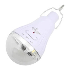 Акумуляторна кемпінгова LED лампа 10Вт 300лм на сонячній батареї 1800мАг з гачком CL-508 White