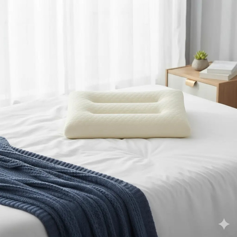 Ортопедична подушка з ефектом пам'яті для підтримки хребта 50x30см Memory Pillow MP-6514 White Ортопедична подушка з ефектом пам'яті для підтримки хребта 50x30см Memory Pillow MP-6514 White