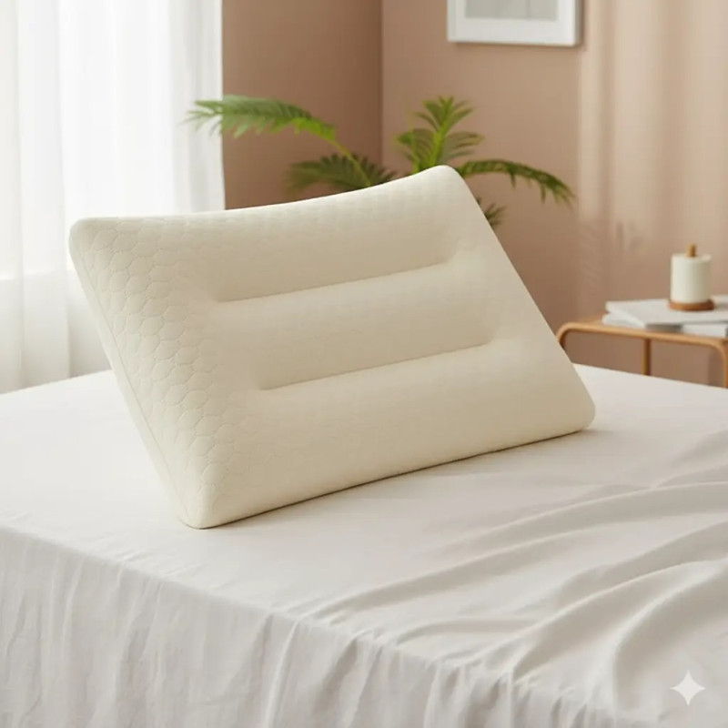 Ортопедична подушка з ефектом пам'яті для підтримки хребта 50x30см Memory Pillow MP-6514 White Ортопедична подушка з ефектом пам'яті для підтримки хребта 50x30см Memory Pillow MP-6514 White