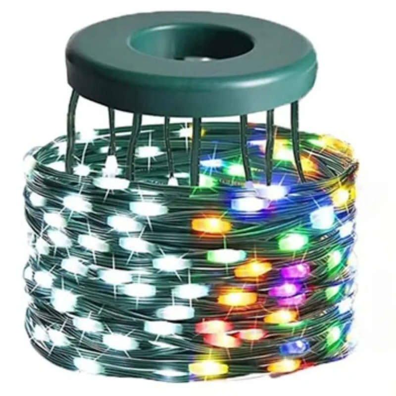 Програмовна новорічна Smart гірлянда на 10 ниток по 2м від USB з Bluetooth, пультом і керуванням із телефона Кінський хвіст SFK-02 RGB