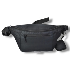 Сумка-бананка на 8 кишень із сіткою та відбиваючим елементом Barco-Bag SN-1905 Black