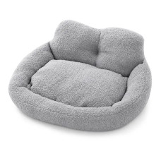 Лежак пуф для котів та собак Фліс та Поліестер 50*45*25см Taopets NT-7656 Gray
