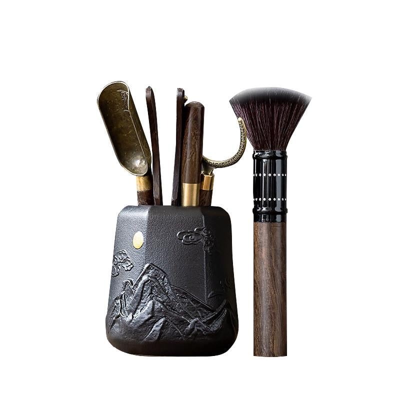 Набір інструментів для чайної церемонії з 5 предметів для пуеру Puer Set (PS-5541) Black