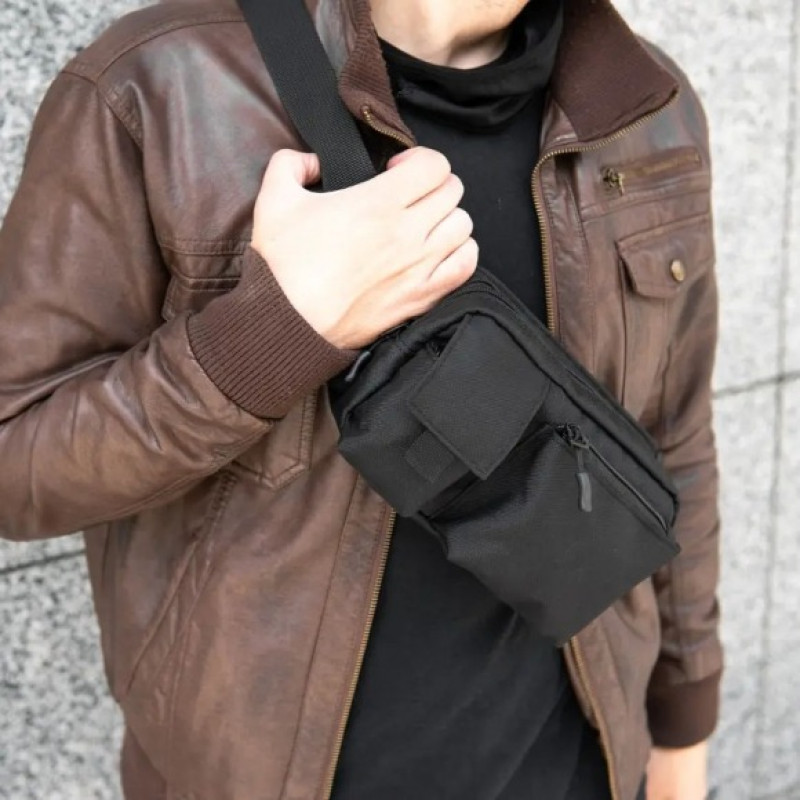 Cумка-бананка через плече Barco-Bag SN-8612 Black