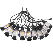 Дизайнерська вулична гірлянда 5м на 10 ламп від 220В з теплим кольором "Лампи підвісні" SFK-49