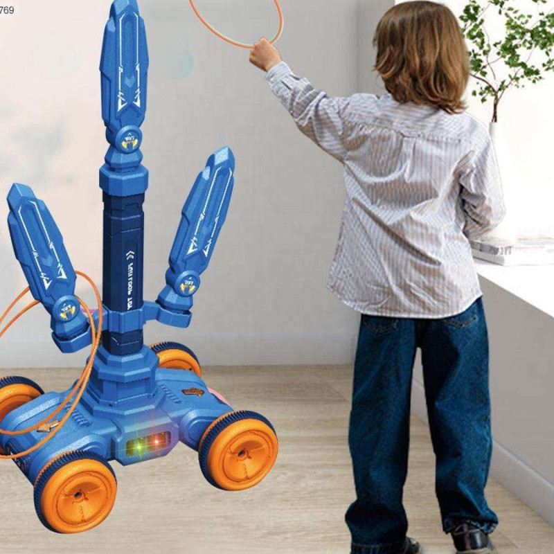 Ігровий набір 3в1 баскетбол, дитячий тір з мобільною мішеню та пістолетом GUN-TIR  GT-5467 Blue