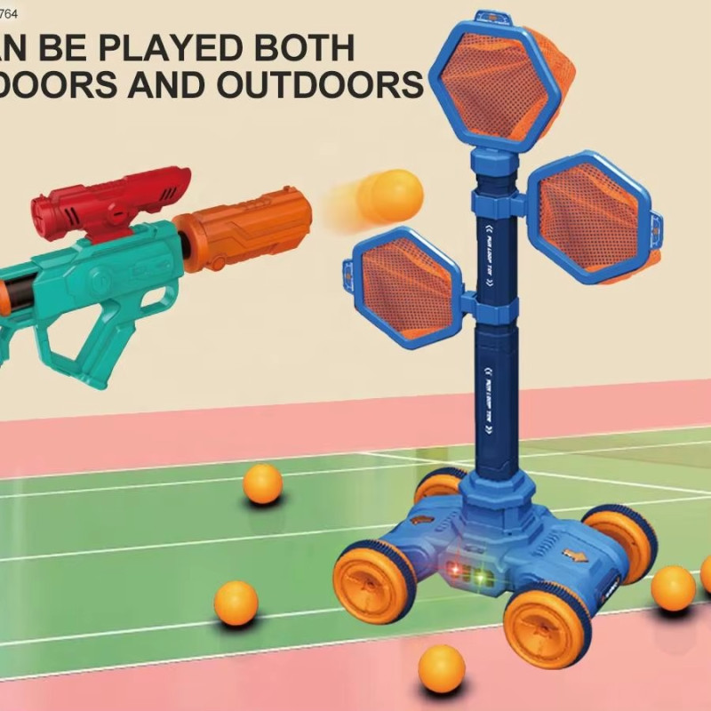 Детский тир с пистолетом и мобильной движущейся мишенью 801-8 Blue