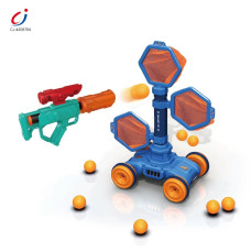 Дитячий тир з пістолетом та мобільною передвижною мішенню 801-8 Blue