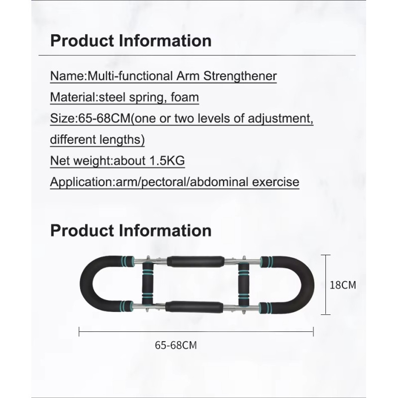 Тренажер для рук для домашнього використання Еспандер для грудей ARM TWIST AT-7612 Black
