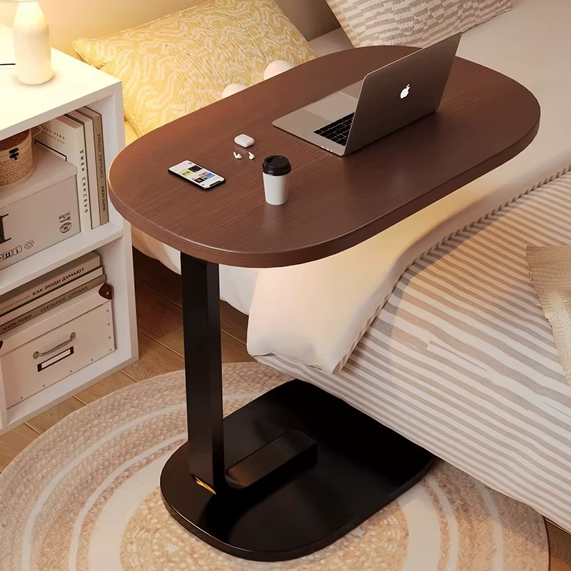 Приліжковий столик 28×45×60см з дерев'яною стільницею наддиванний Modern Table MT-7856 Приліжковий столик 28×45×60см з дерев'яною стільницею наддиванний Modern Table MT-7856