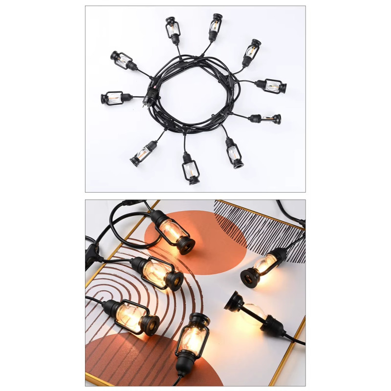 Вулична гірлянда 5м у вигляді полум'я вогню "Лампи підвісні" NC-7821