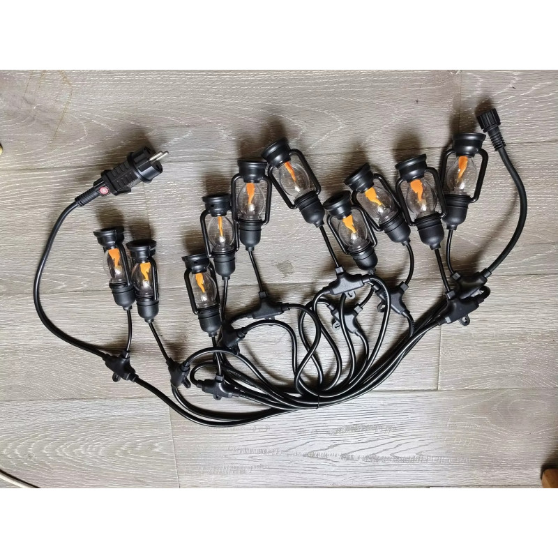 Вулична гірлянда 5м у вигляді полум'я вогню "Лампи підвісні" NC-7821