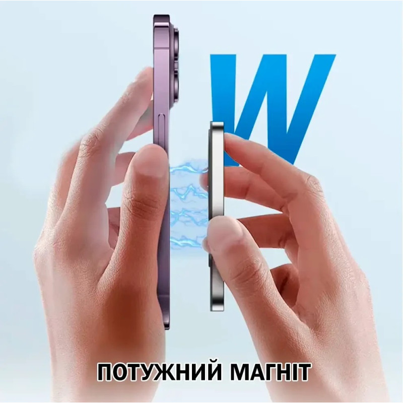 Магнітний екран - монітор для смартфонів з динаміками на задню панель телефону для селфі та блогу X40 White