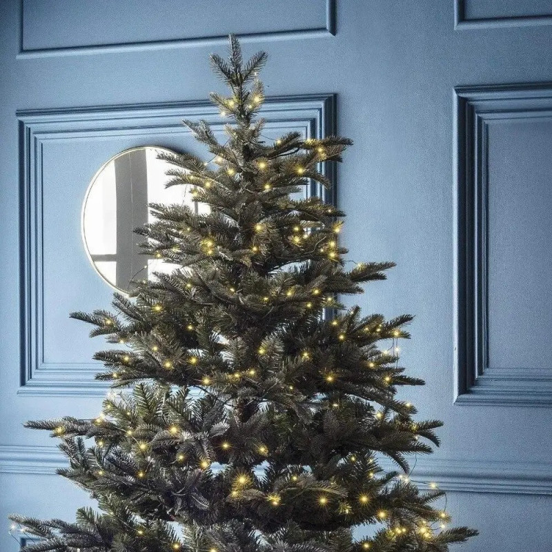 Гірлянда-стрічка LED 50м на котушці 500 LED на мідному дроті від USB з пультом та 8 режимами NC-7817 Warm white