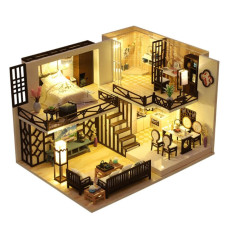 3D-румбокс збірний конструктор ляльковий дім з підсвіткою DIY House DM-1209 Cute fun Multicolored