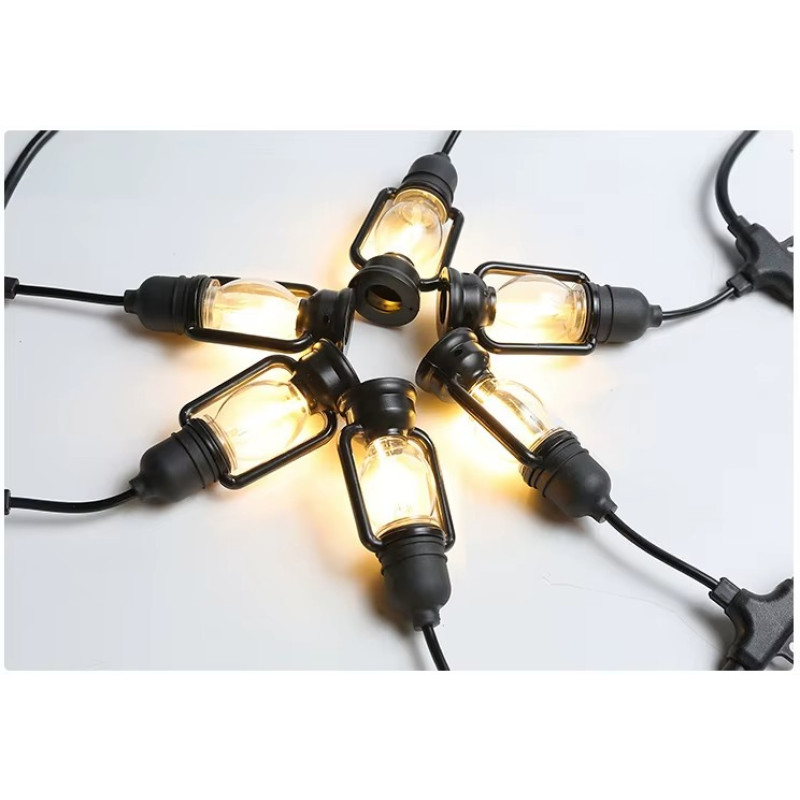 Вулична гірлянда 5м у вигляді полум'я вогню "Лампи підвісні" NC-7821