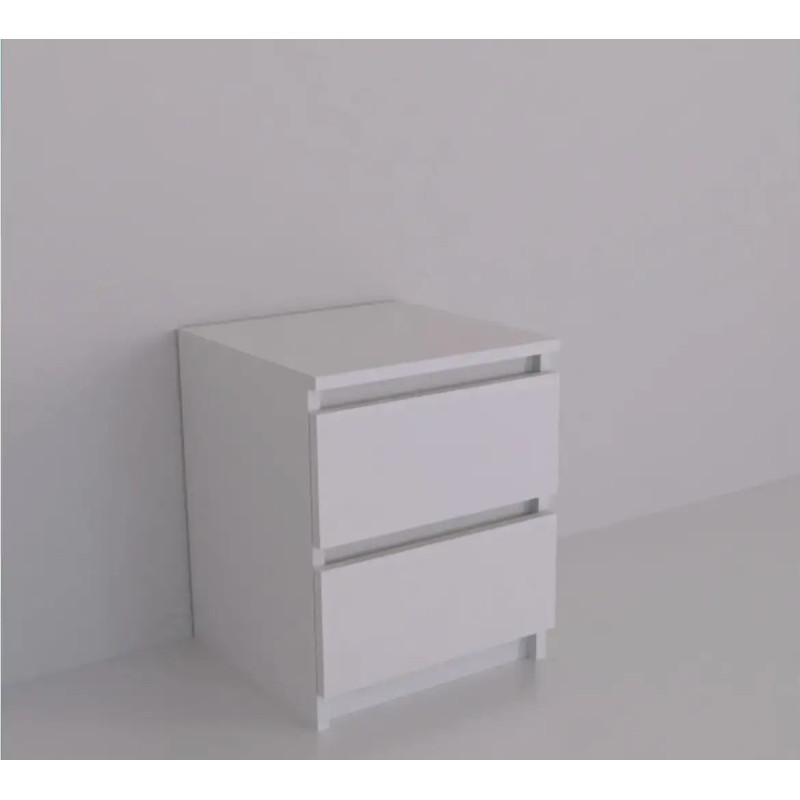 Приліжкова тумбочка з ящиками без ручок в стилі модерн 41х32х30см Fast Comfort FC-7612