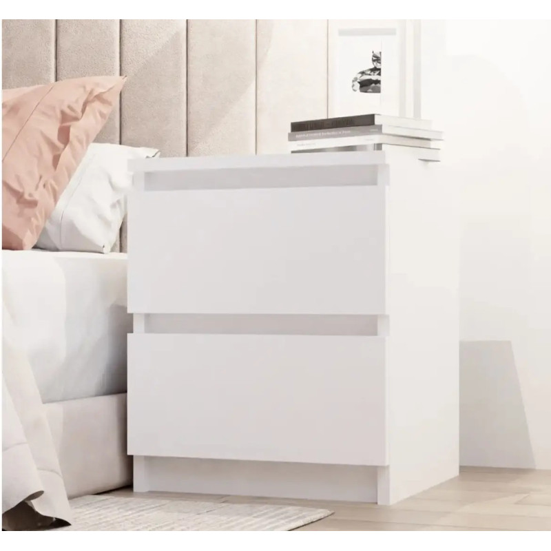 Приліжкова тумбочка з ящиками без ручок в стилі модерн 41х32х30см Fast Comfort FC-7612