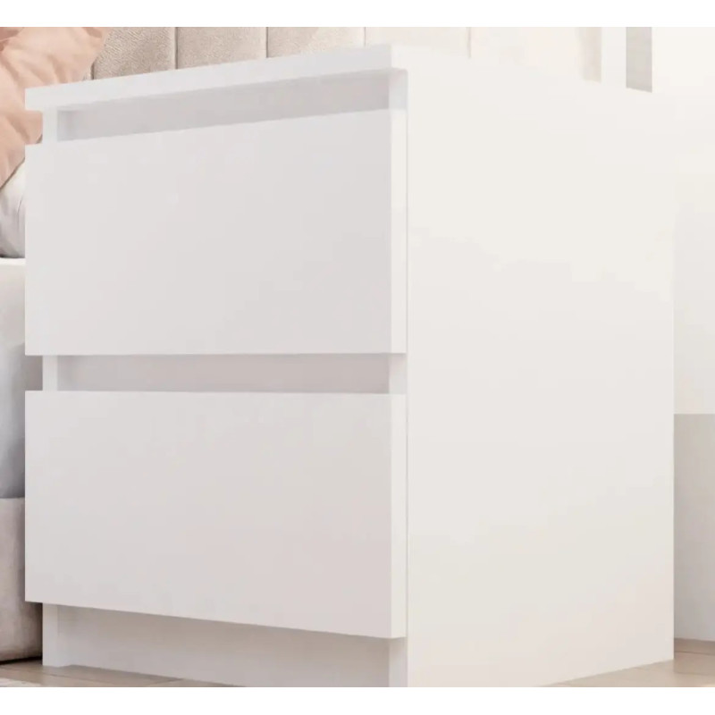 Приліжкова тумбочка з ящиками без ручок в стилі модерн 41х32х30см Fast Comfort FC-7612