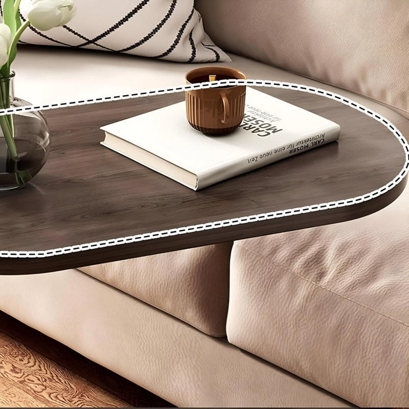 Приліжковий столик 28×45×60см з дерев'яною стільницею наддиванний Modern Table MT-7856 Приліжковий столик 28×45×60см з дерев'яною стільницею наддиванний Modern Table MT-7856