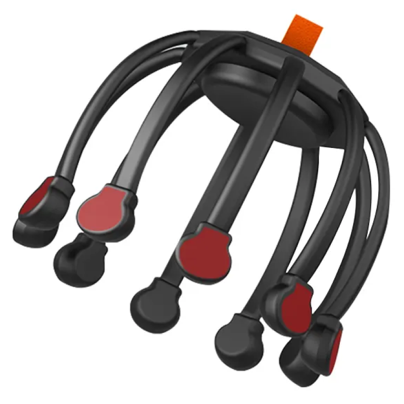 Масажер для голови Octopus акумуляторний у формі восьминога з різними режимами Black Масажер для голови Octopus акумуляторний у формі восьминога з різними режимами Black