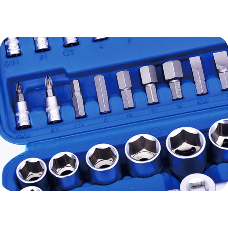 Набір інструментів з 94 предметів Repair Tool для ремонту та обслуговування хромованадієва сталь у пластиковому кейсі Blue