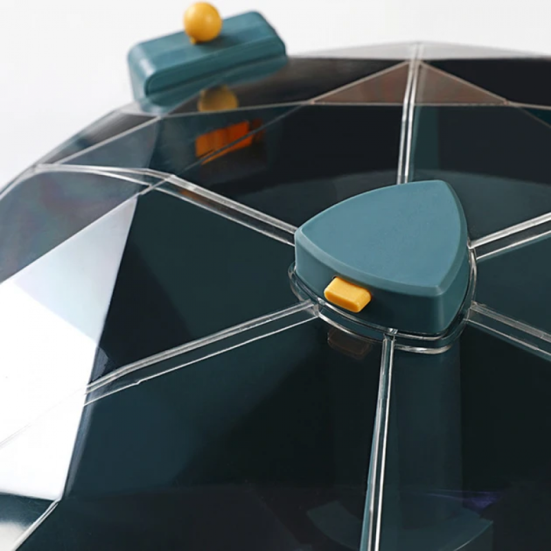 Кухонний набір для круп з кріпленням карусель для зерен настінна з обертанням 360° Kitchen Storage Box 6-in-1 Green