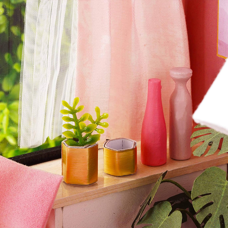 Ляльковий будинок конструктор румбокс зі світлом і звуковими ефектами Щасливий час DIY Cute Room H-017 Multicolor