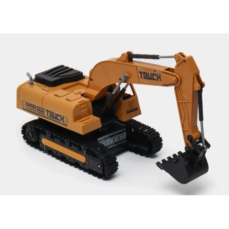 Радіокерований гусеничний екскаватор на акумуляторі з керованим ковшем та пультом GS-7735 Yellow
