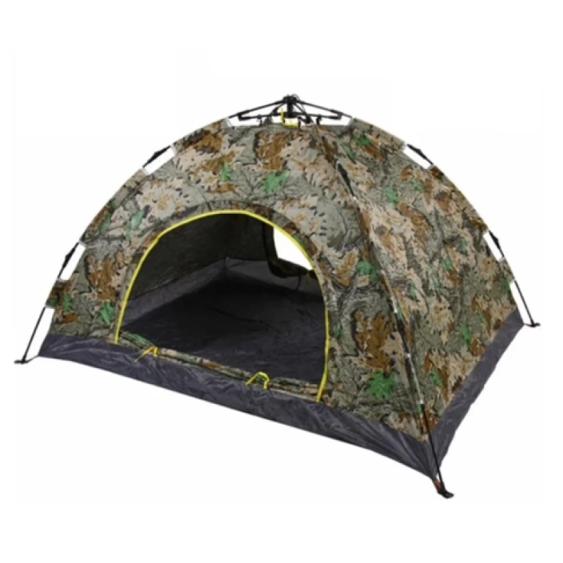 Туристичний автоматичний намет кемпінговий з каркасом на 4 місць 1-шаровий 200*250*150см Multicolor