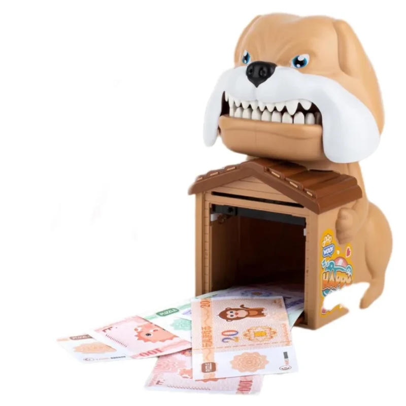 Дитяча скарбничка сейф для грошей із кодовим замком 14х18см Собака Sebar Brown Дитяча скарбничка сейф для грошей із кодовим замком 14х18см Собака Sebar Brown