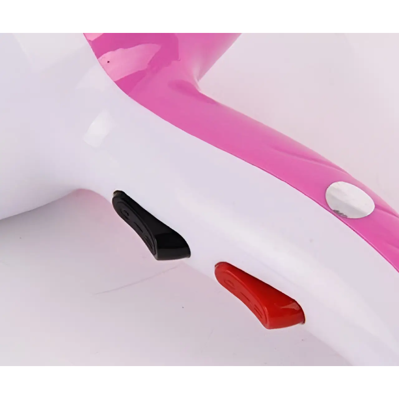 Фен для волосся з насадкою концентратором та 2 швидкостями Gemei GM-1702 1300Вт White/Pink