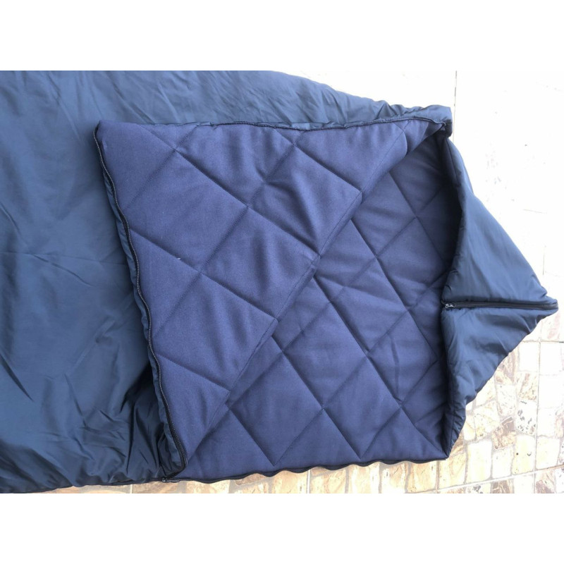 Спальний мішок зимовий до - 10 ° з капюшоном та чохлом (Синій)