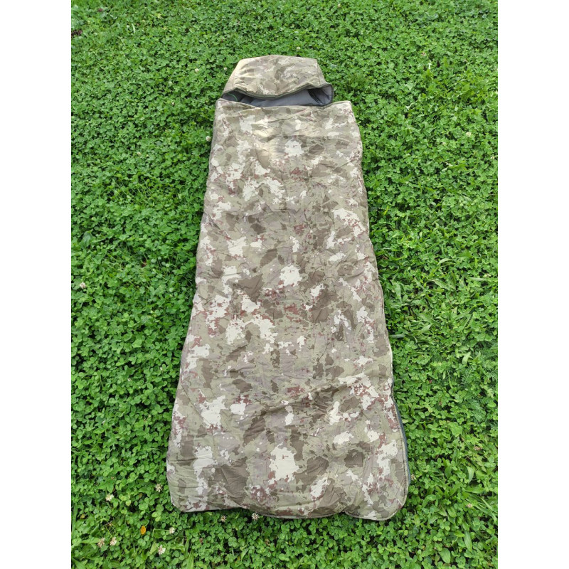 Спальний мішок-ковдра Accord з капюшоном до - 20° (камуфляж)