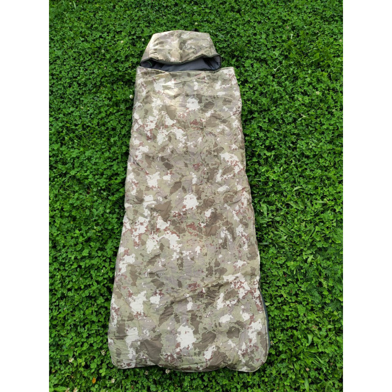 Спальний мішок-ковдра Accord з капюшоном до - 20° (камуфляж)