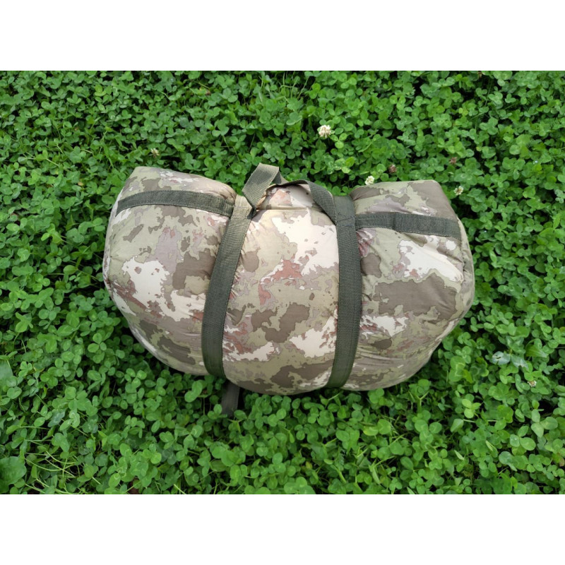 Спальний мішок-ковдра Accord з капюшоном до - 20° (камуфляж)